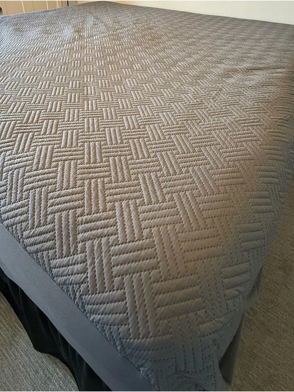 NEW Gray King Mattress Cover